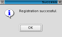 figure 12: PSI - Registration Successful